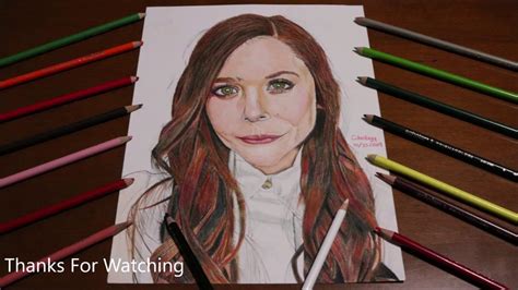 Drawing Elizabeth Olsen Youtube