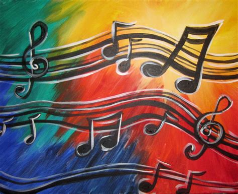 Musical Notes Music Canvas Music Artwork Music Painting
