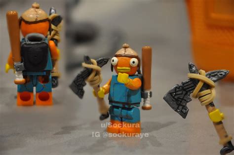 I Made A Lego Fishstick Minifigure Complete With Forbearer And Bat