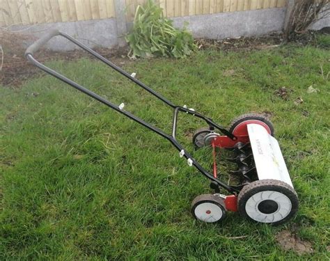 Eckman Growtivator Hand Push Lawn Mower 3 In 1 Aerator And Scarifier