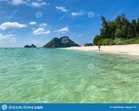 Beautiful Paradise Tropical Koh Poda Island Krabi Thailand Stock Photo