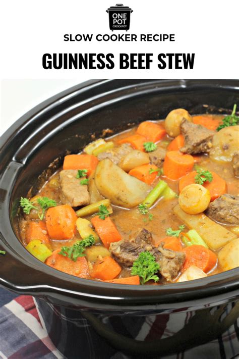 Slow cooker guinness beef stew