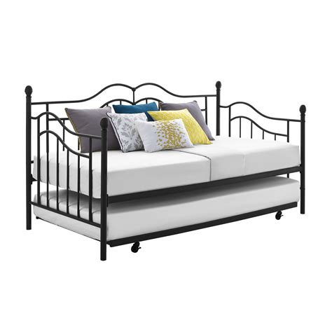We were impressed with this bunk bed in all aspects. Essential Home Scroll Daybed with Trundle