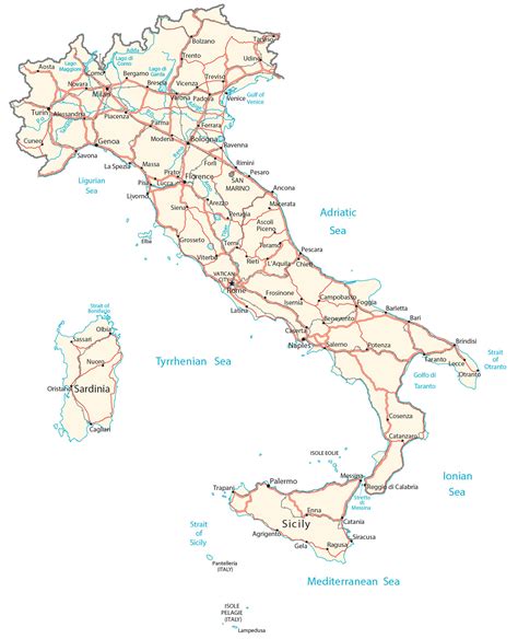 Map Of Italy Cities And Roads Gis Geography The Best Porn Website