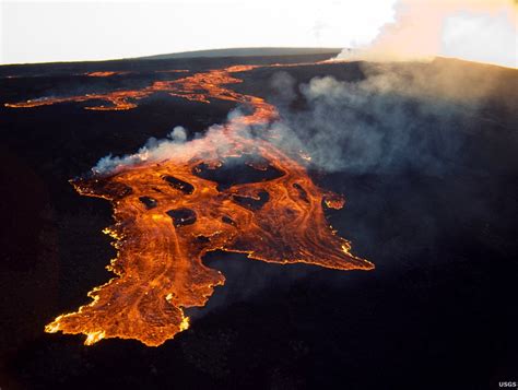 Lava Flows On Mauna Loa Us Geological Survey