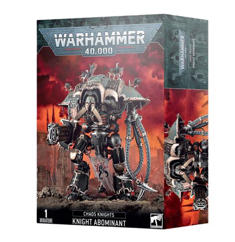 Warhammer 40k Chaos Knights Knight Abominant Chaos Cards