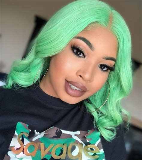 Imma Savage With This Color 🐍 —————————————————— Hair Hairsofab Teal