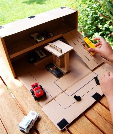 Make A Portable Parking Garage With An Ikea Forsa Box Diy Kids Toys