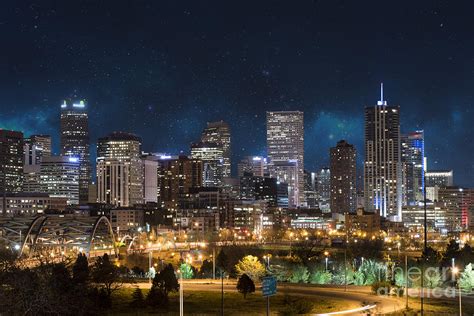 Denver Under A Night Sky Photograph By Juli Scalzi Fine Art America