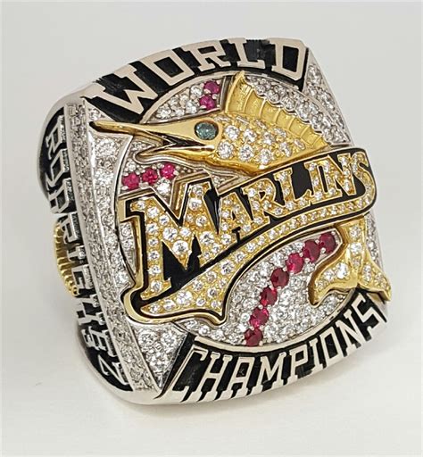 Michigan advances within one win of college world series finals. 2003 Florida Marlins World Series Champions 14K Gold Ring ...