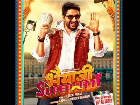 Bhaiaji Superhit Poster Introducing Arshad Warsi As Director Goldie