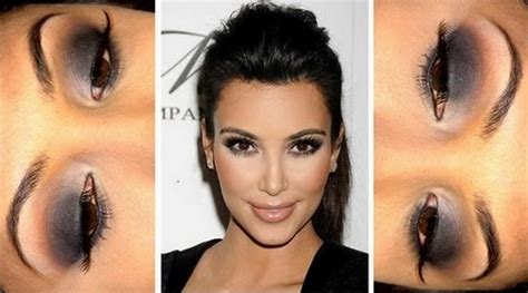 Kim Kardashian Brown Smokey Eye Makeup