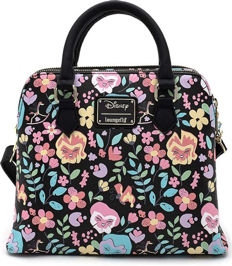 Loungefly X Disney Alice In Wonderland Flowers Aop Crossbody Bag