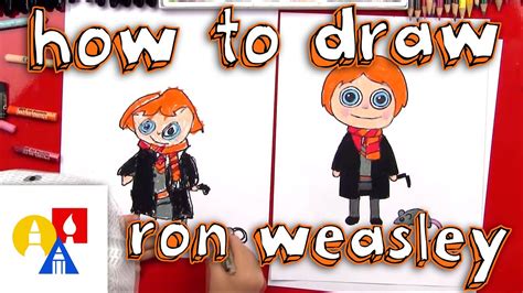 How To Draw A Cartoon Ron Weasley And Scabbers Youtube