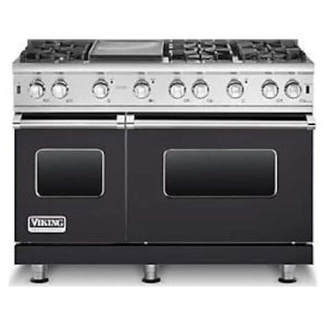 Viking Professional 5 Series 48 Inch 6 Burner Natural Gas Range With Griddle Stainless Steel