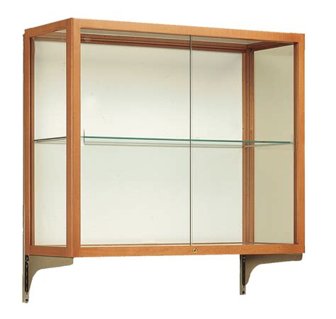 36w X 30h X 14d Heirloom Wall Mount Display Case Hardwood Finish