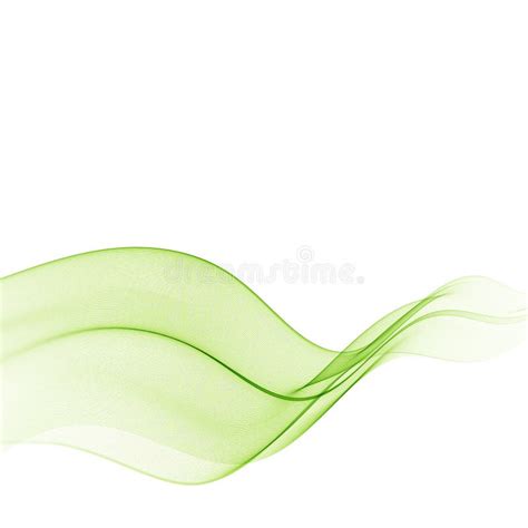 Bright Green Vector Waves Abstract Background Vector Green Wave Stock
