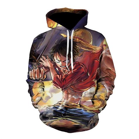 Anime One Piece Luffy Hoodie Sweatshirt Jacket Shopee Philippines