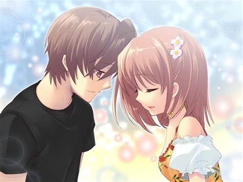 Anime couple desktop wallpapers, hd backgrounds. HD Cute Anime Couple Backgrounds | PixelsTalk.Net