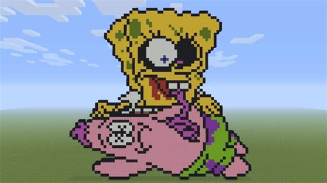 Spongebob Characters Minecraft Pixel Art