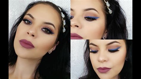 Delineado Azul Maquillaje Colab Cwiwis Makeup ♥ Angela Garza Youtube