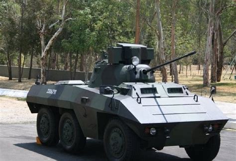 Mexican Army Modernised M8 Greyhound Armoured Car With A 20mm Cannon