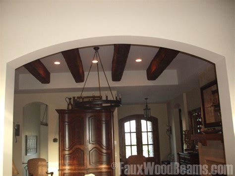 The project is actually quite simple. Faux beam Tray ceiling update 3 - Traditional - Family ...