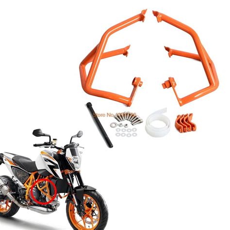 Actual motorcycle riding pants offer protection from the environment as well as ventilation and armor in the most likely places that receive contact. Orange Motorcycle Engine Guards Protector Crash Bars for ...