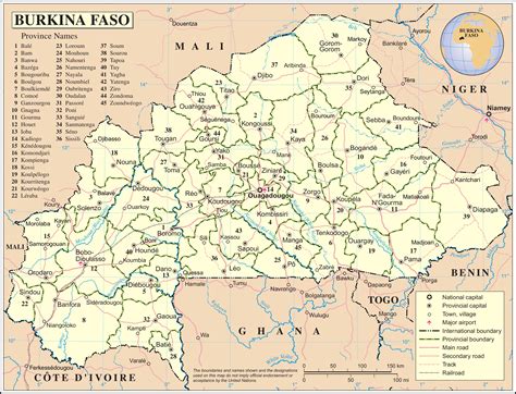 Large Detailed Political And Administrative Map Of Burkina Faso With