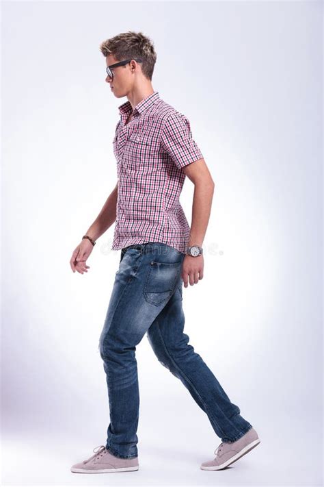 Casual Man Walking Forward Stock Image Image Of Modern 31022183