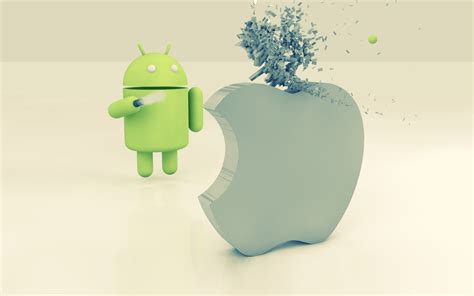 Android Logo Funny Android Apple Fantasy Logo 1080p Eat Apple