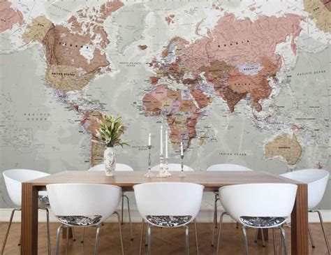World Map Wallpaper The Most Interesting Wall Decoration For Your