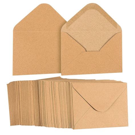 Mailroom Supplies Kraft Invitation Envelope A2 Size 100 Pcs By Secret