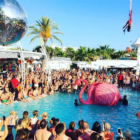 Pool Party At Ocean Beach San Antonio Ibiza Spain Ibiza Pool Party Party Swimming Pool Club