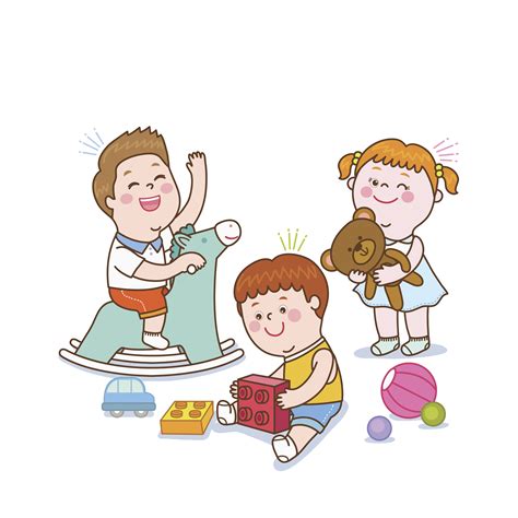 Kids Playing With Toys Clipart Transparent Png Clipar