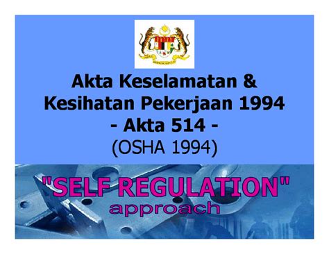 Menjalankan aktiviti kesedaran,kebajikan,kemajuan dalam bidang sosial,ekonomi,kesihatan dan sebagainya demi agama,bangsa dan negara. (PDF) akta keselamatan dan kesihatan perkerjaan 1994 ...
