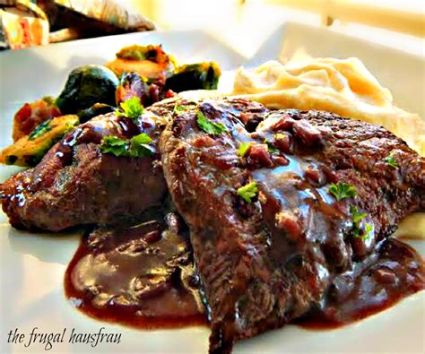 Medallions Of Beef With Red Wine Reduction Frugal Hausfrau