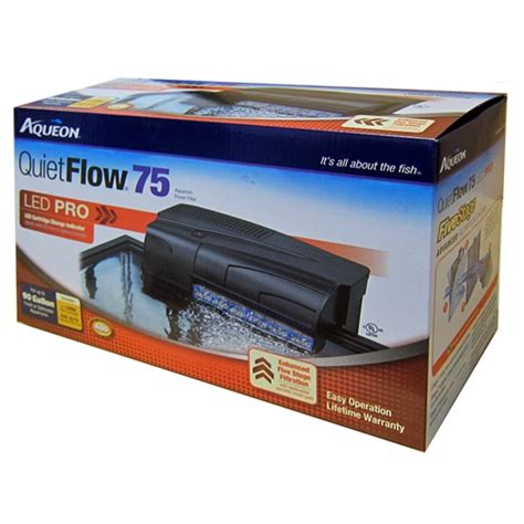 Aqueon quietflow filter cartridge replacement 2pack at10 at15 tank aquarium.new. Aqueon QuietFlow 75 LED Pro Power Filter (Item #06079)