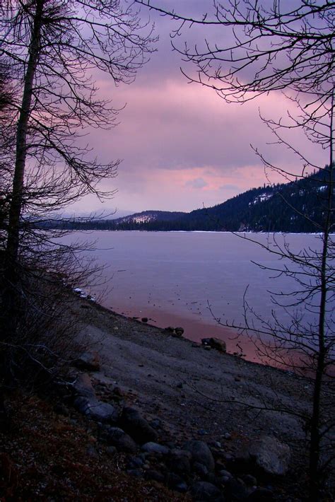 Icy Lake At Sunset Donner Lake Ca Dawn Ellner Flickr