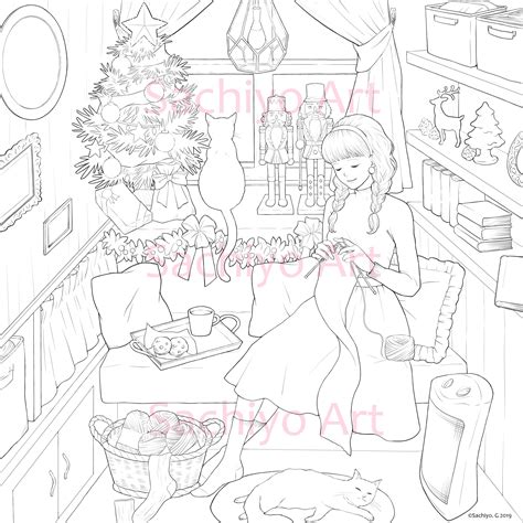 Printable Coloring Pages nook | Etsy