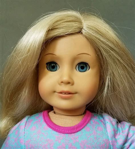 American Girl Blonde Hair And Blue Eyes 18 Ebay