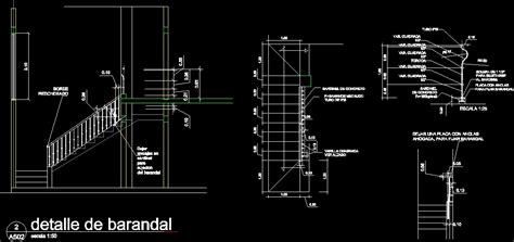 Handrail Detail Dwg Detail For Autocad Designs Cad