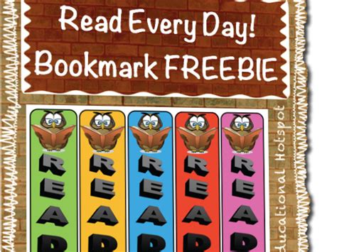 Read Every Day Bookmarks Freebie Teaching Resources
