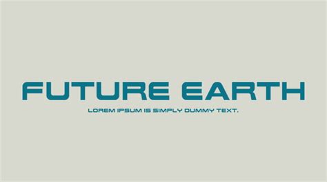 Future Earth Font Download Free For Desktop And Webfont