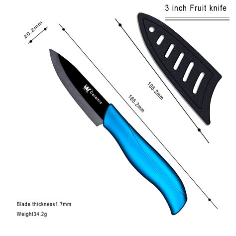 New Ceramic Knife 3 Inch Paring 4 Inch Utility 5 Inch Slicing Knife