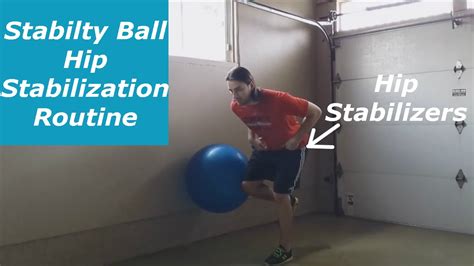 Stability Ball Hip Stabilization Routine With Isometric Hold And Hip