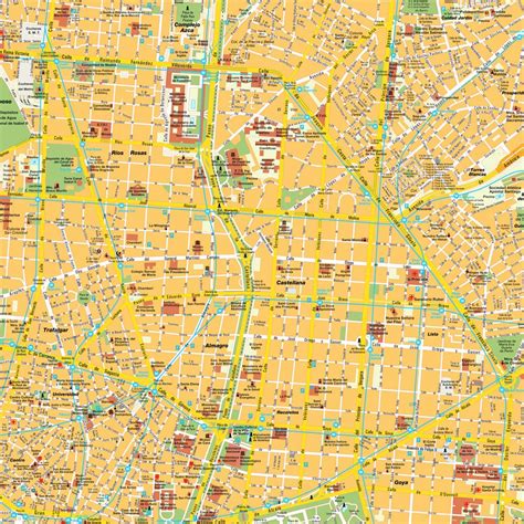 Mapa Interactivo De La Ciudad De Madrid España Mapas Plano Callejero
