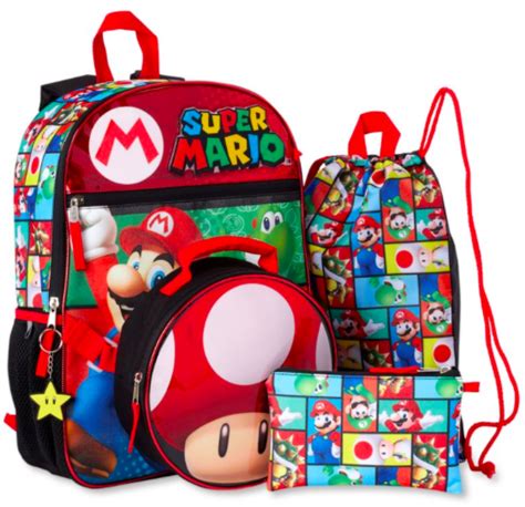 Super Mario 5 Piece Backpack Set For 1299 Reg 17 Utah Sweet Savings