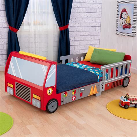 These tents create a sleeping area using the entirety of a truck's bed, and are compatible with most truck. KidKraft Fire Truck Toddler Bed - Overstock Shopping - The Best Prices on KidKraft Kids' Furniture