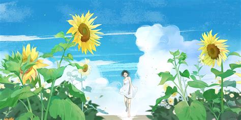 Pin De Xuânˆˆ En Anime Art Sunflower Arte Anime Arte Anime